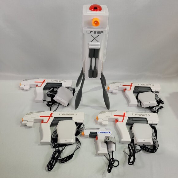 Laser X Light Game Lazer Tag Base Tower & 5 Blaster Receiver Set - Picture 1 of 1